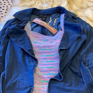 Beautiful Woven Tank for Layering! Pastels, Sz. S